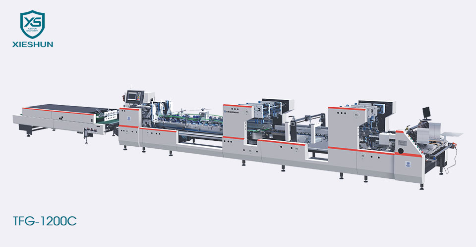 4/6 Corner High Speed Folder Gluer Machine