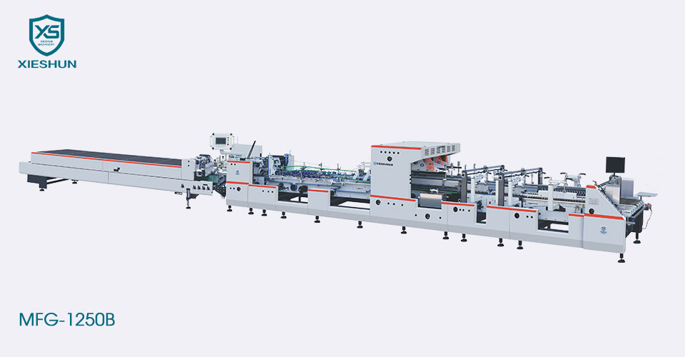 Automatic Heavy Duty Bottom Lock Box Gluing Machine